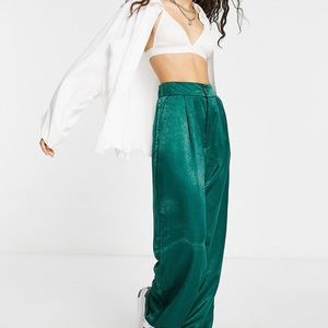 Stradivarius Satin Wide-leg pants.